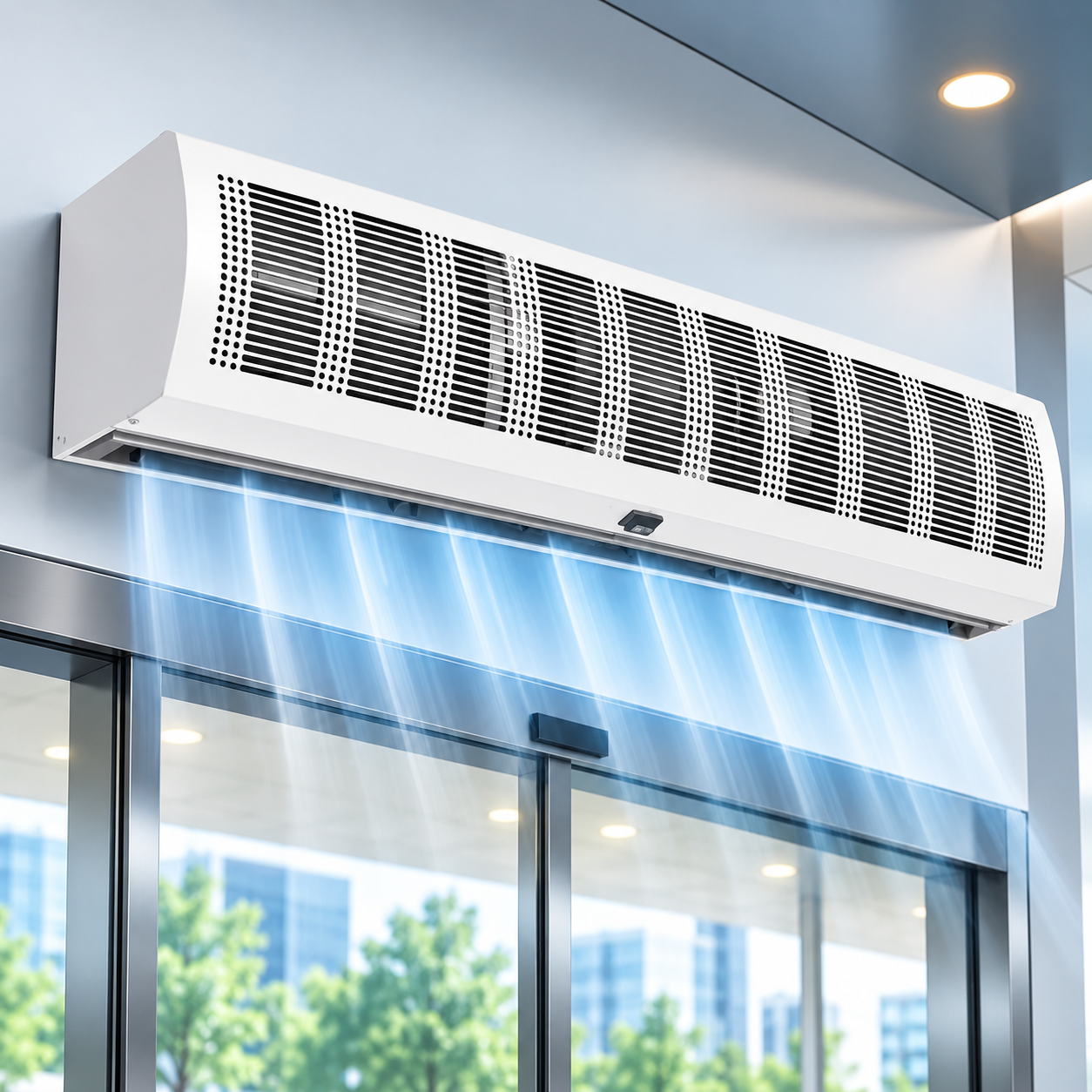 Commercial Aircurtain with Front Suction Grill