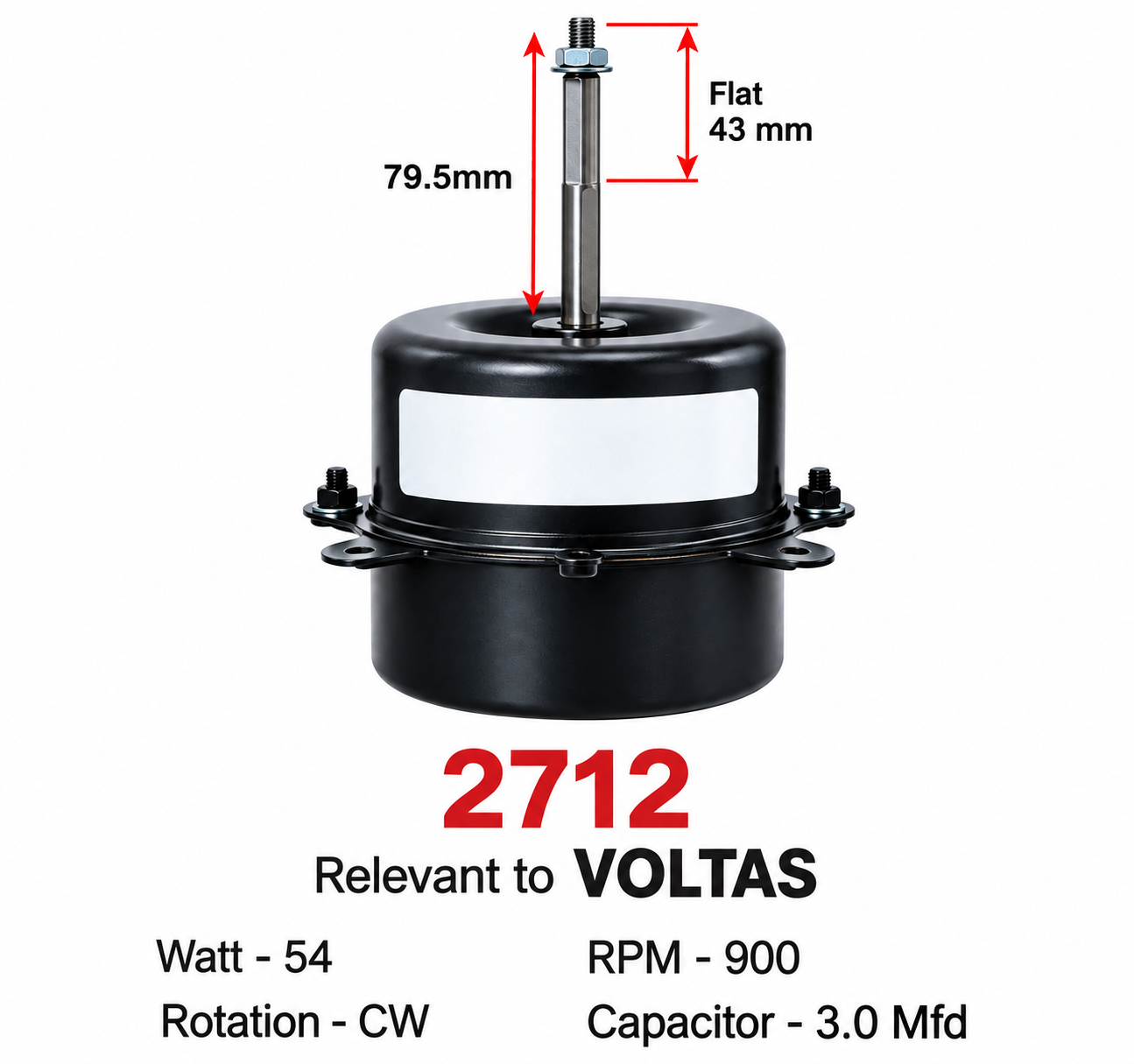 AC Outdoor Fan Motor Standard Model